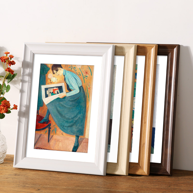 美式a4框架外框作品彩铅美术装裱画框油画相框