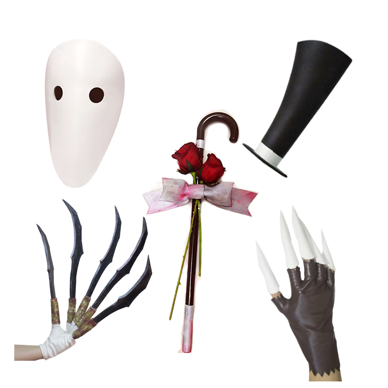 第五人格杰克cos监管者杰克爪子面具玫瑰手杖帽子儿童道具5-12岁