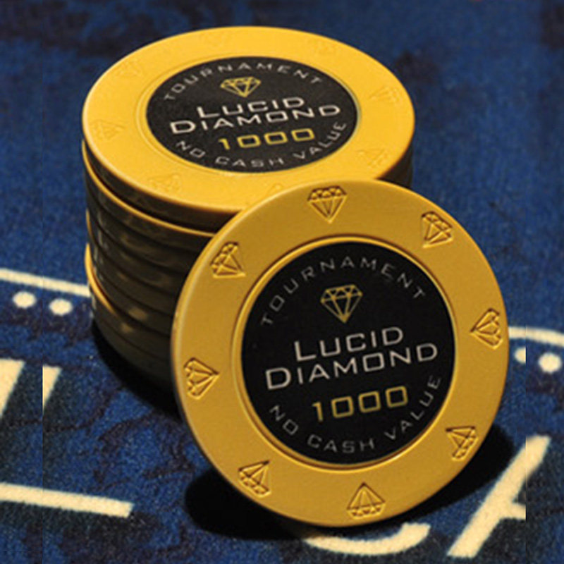 陶瓷筹码钻石德州扑克棋牌代币娱乐场定制定做筹码