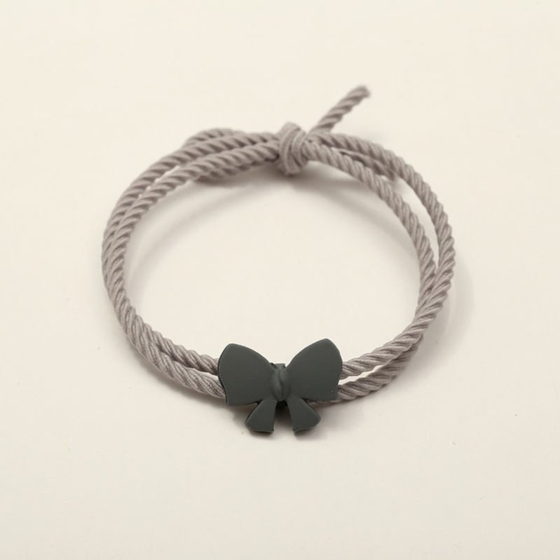 高颜值送给男友专属小皮筋情侣一对女朋友戴手腕森系蝴蝶头绳夏天