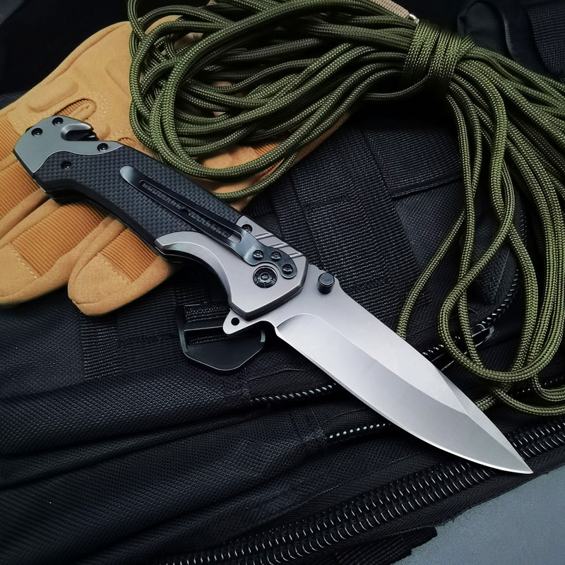 户外小刀防身弹簧钢刀具开刃折叠水果刀高硬度其他户外刀具