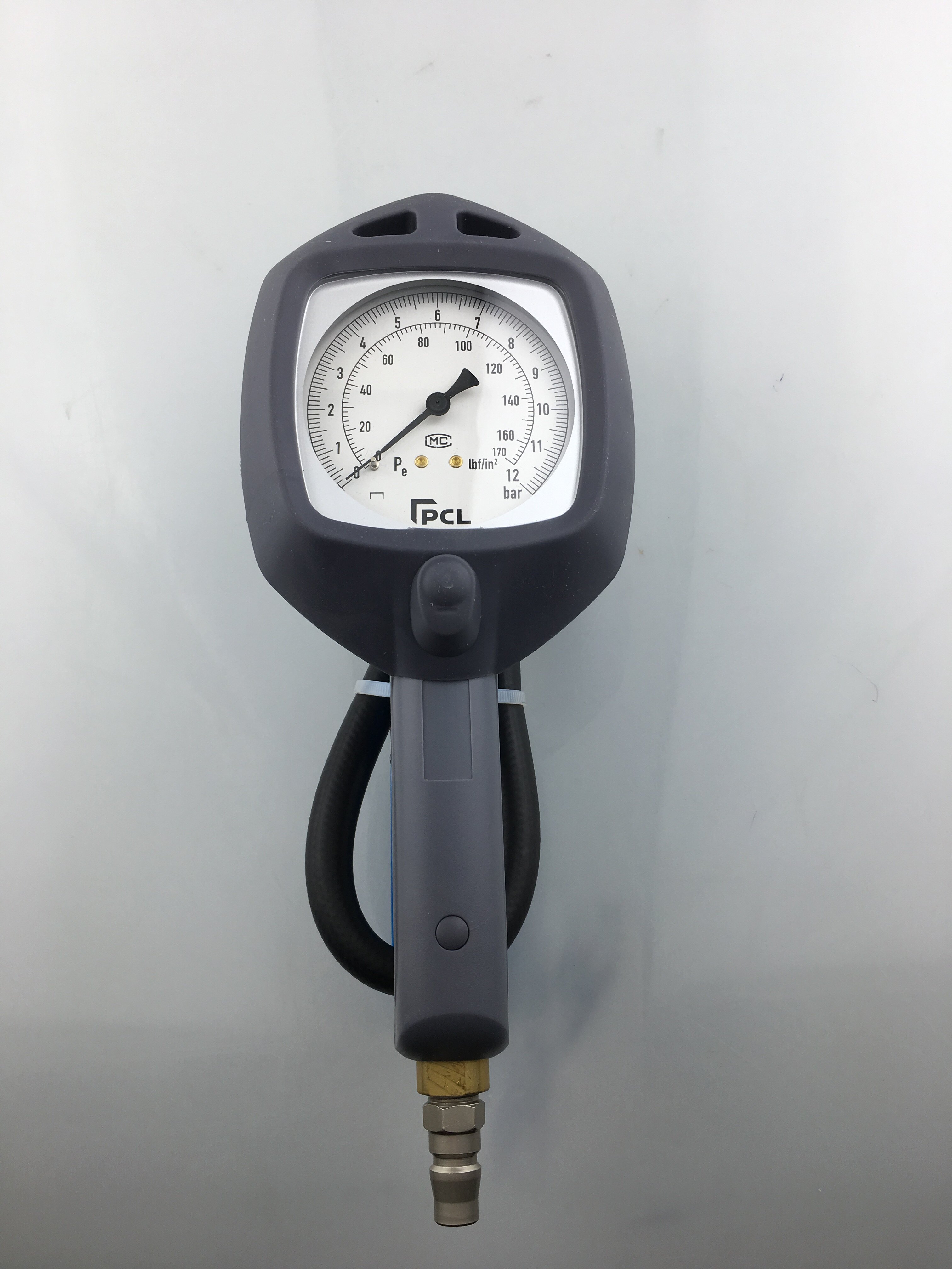 英国pcl指针式充气表防震指针充气枪气压表胎压枪补胎充气表
