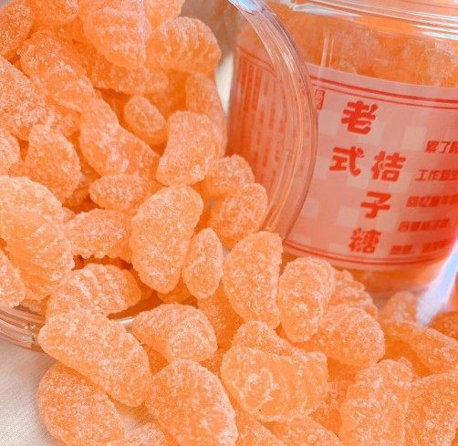 老式橘子极了桔子瓣的软糖试着找回初心童年传统糖果