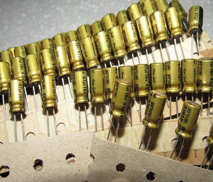 nichicon吉康fg系列finegold手写16v47uf铜脚音频电容器
