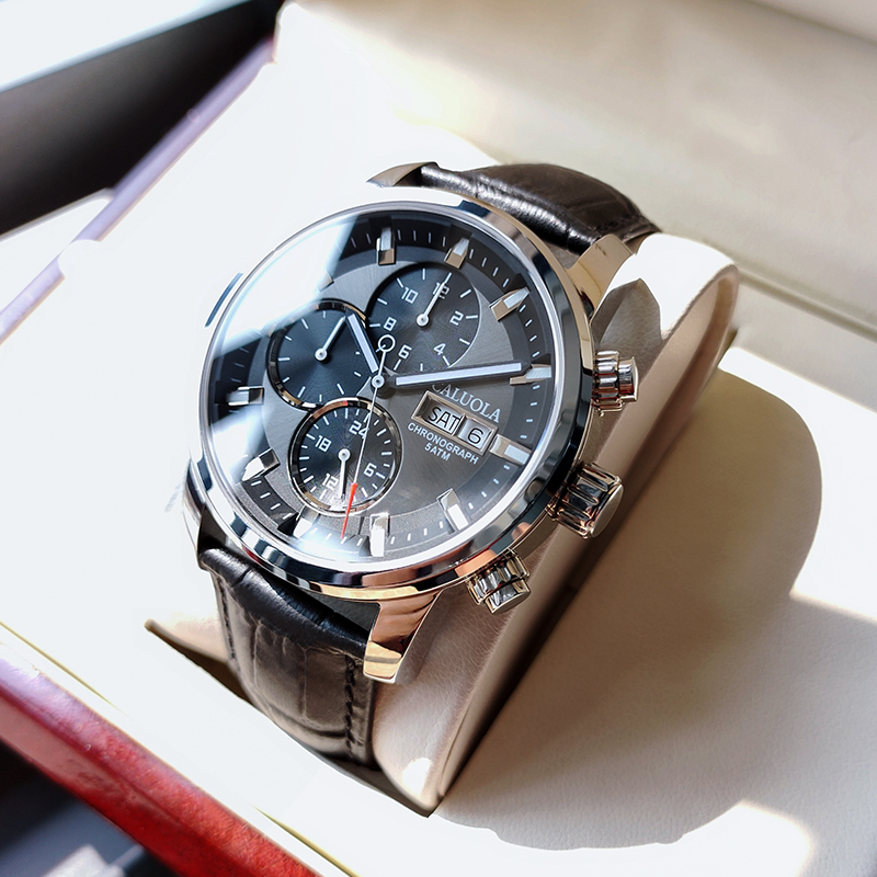 卡罗莱品牌正品手表男机械表全自动防水休闲皮带男士手表十大男表