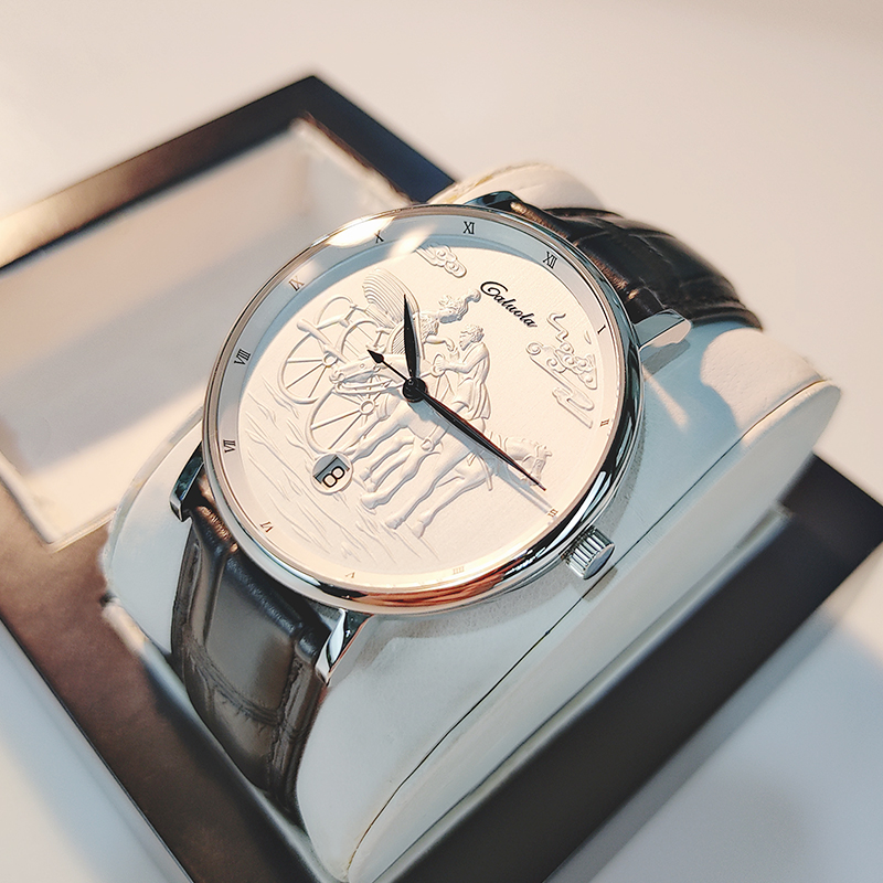 卡罗莱手表男机械表正品品牌2021年新款超薄男士手表情侣十大男表