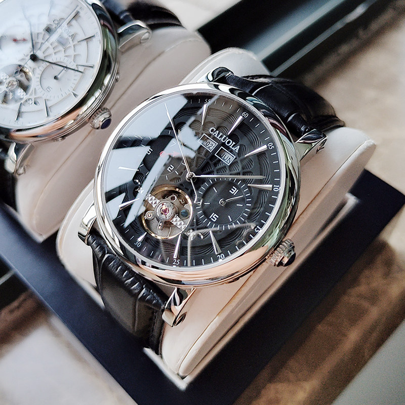手表卡罗莱机械表镂空男士品牌正品2021年新款十大国产腕表