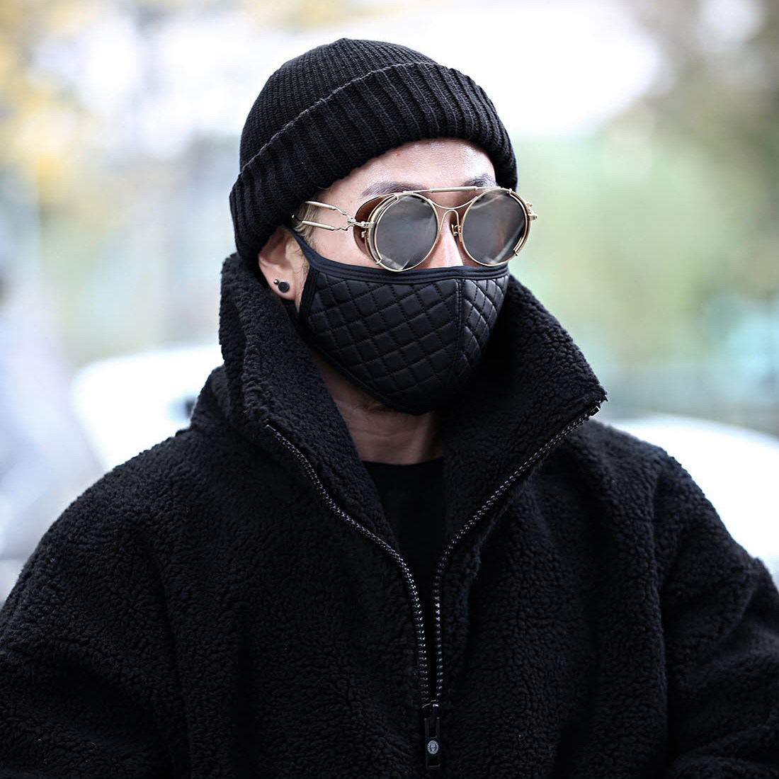 韩国代购青年朋克机车潮男女款成人秋冬防风口罩