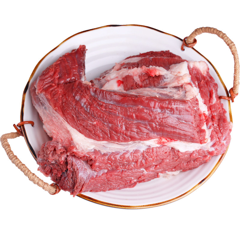 牛肉新鲜牛腩冷冻商用黄牛肉生鲜肚腩肉生500g牛腩