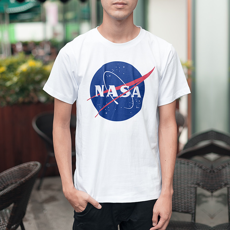 gekiux极客nasa潮流男女宇宙航空航天发动机宇航员短袖t恤