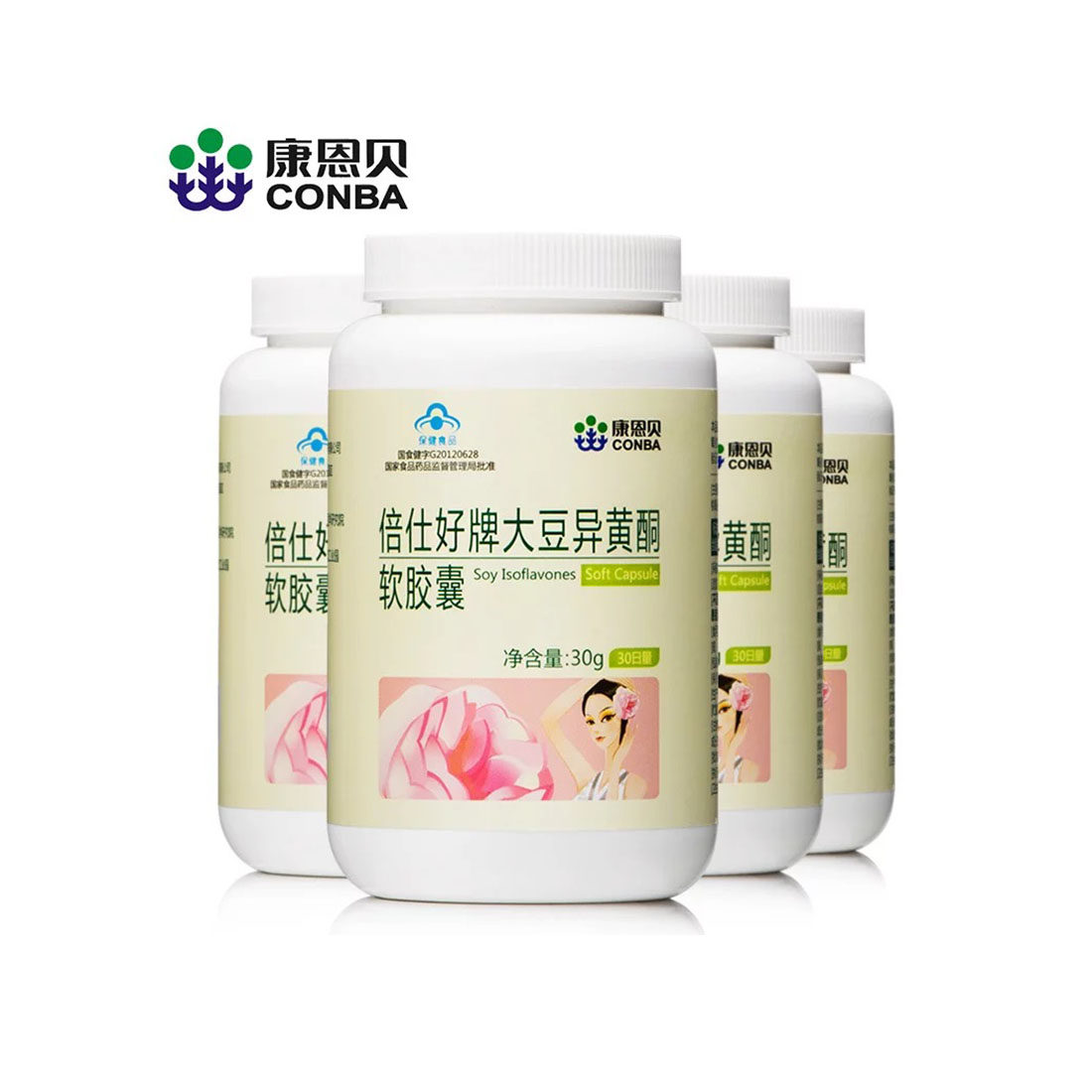 康恩贝大豆异黄酮软胶囊女性调理内分泌缓解更年期卵巢其他膳食营养