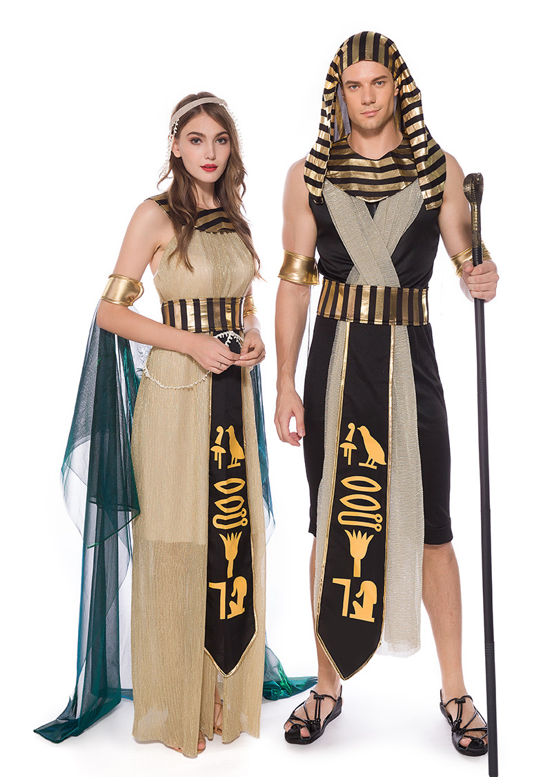 希腊埃及法老万圣节男神cos服饰古希艳后长袍民族服装