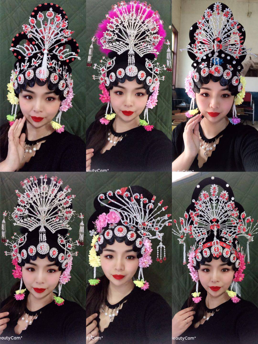 头饰假发戏剧古装戏曲水钻越剧花旦头套黄梅戏更多舞蹈配饰