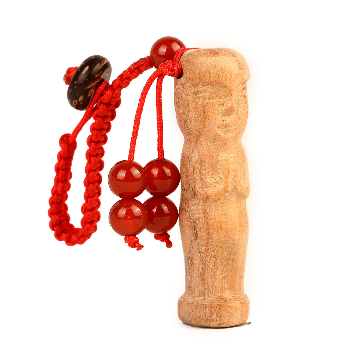 帝祖木雕宝宝人偶创意人创意工艺品木雕工无漆桃木木雕