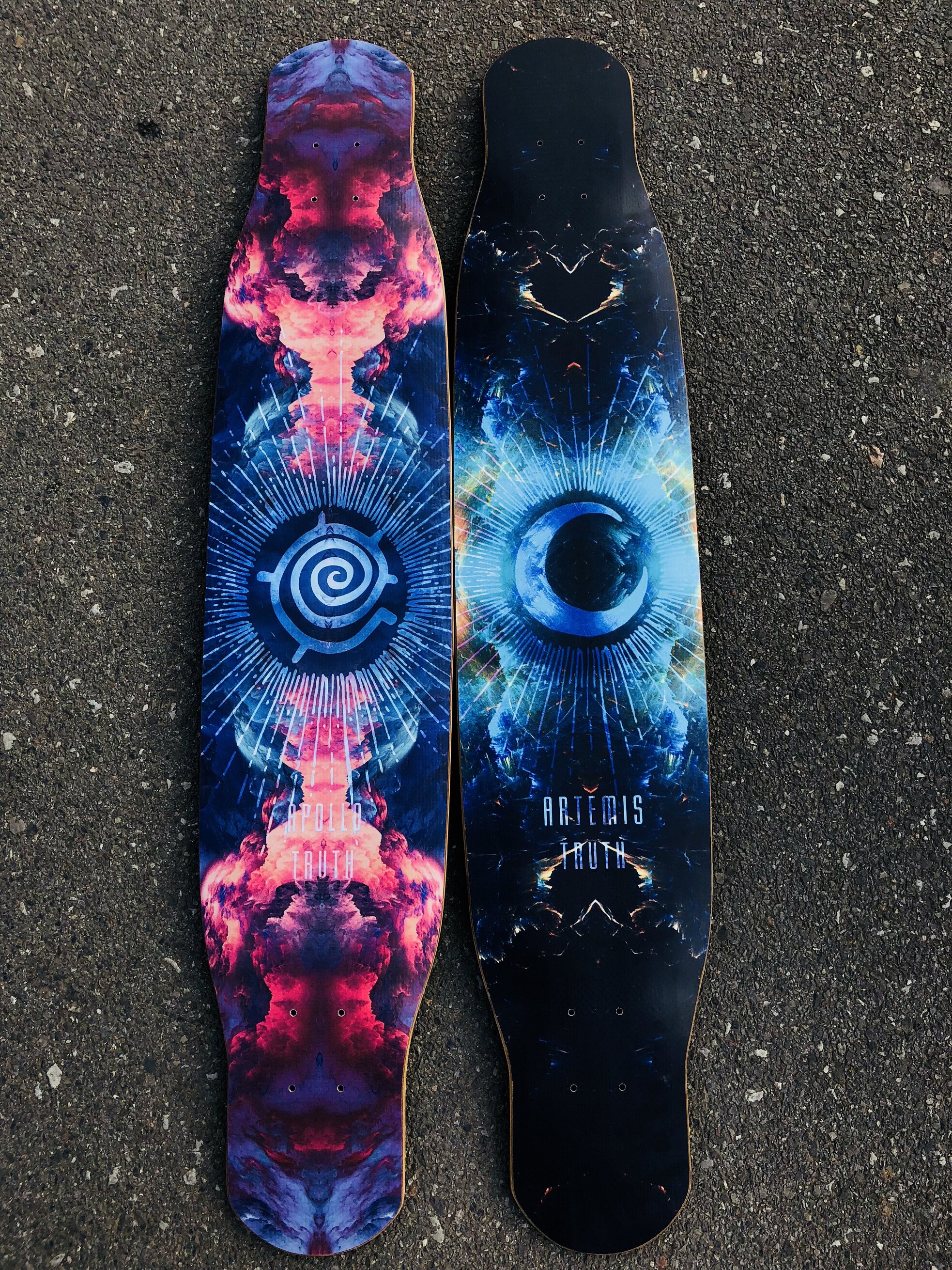 不烂truth自然高端系列日月长板板面dancing平花滑板