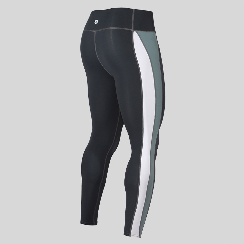 高腰拼接瑜伽裤男紧身篮球健身房跑步压缩足球健身裤