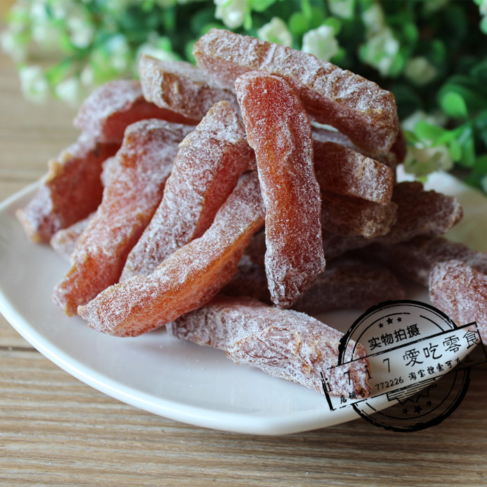 梅条话梅盐津玫瑰干梅肉干酸甜果脯果干128g梅类制品