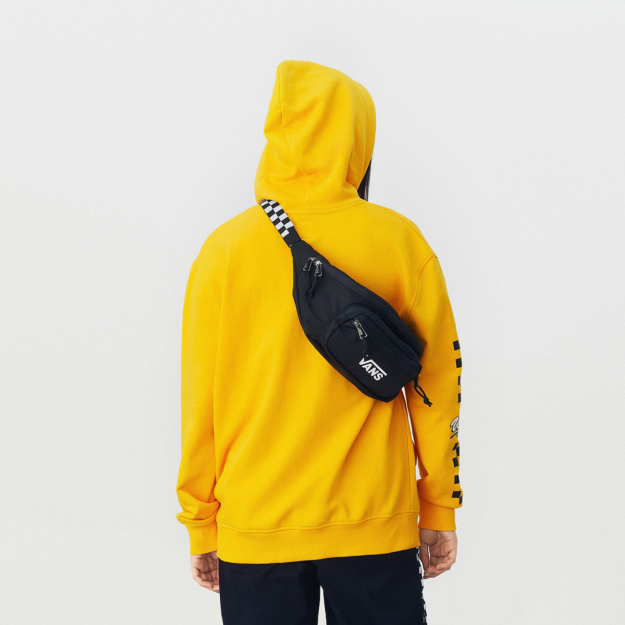 年货vans范斯官方黑色运动休闲男女情侣腰包