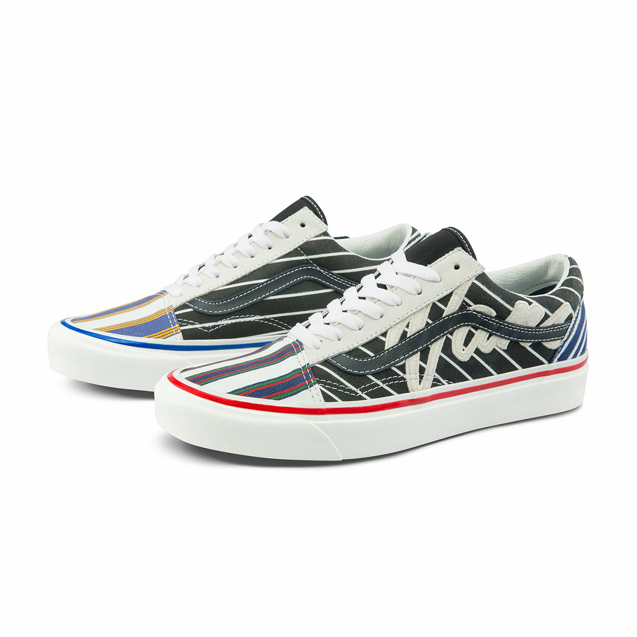 vans范斯官方鸳鸯配色侧边条纹男女女鞋style帆布鞋