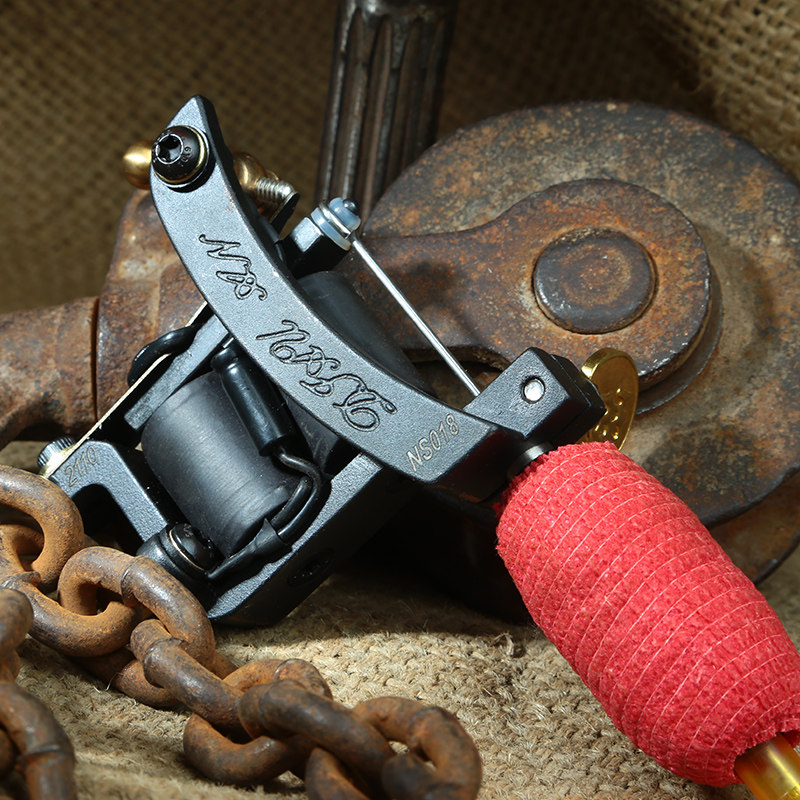 雕安雕安纹身机套装杰艺刺青器材专业高级线圈机割线打雾机器018