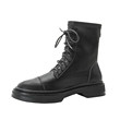 High Rise Martin Boots Women's Small Autumn And Winter 2020 Plush Leather Elastic Thin Boots British Style Short Boots Women High Rise Martin Boots Women's Small Autumn And Winter 2020 Plush Leather Elastic Thin Boots British Style Short Boots Women