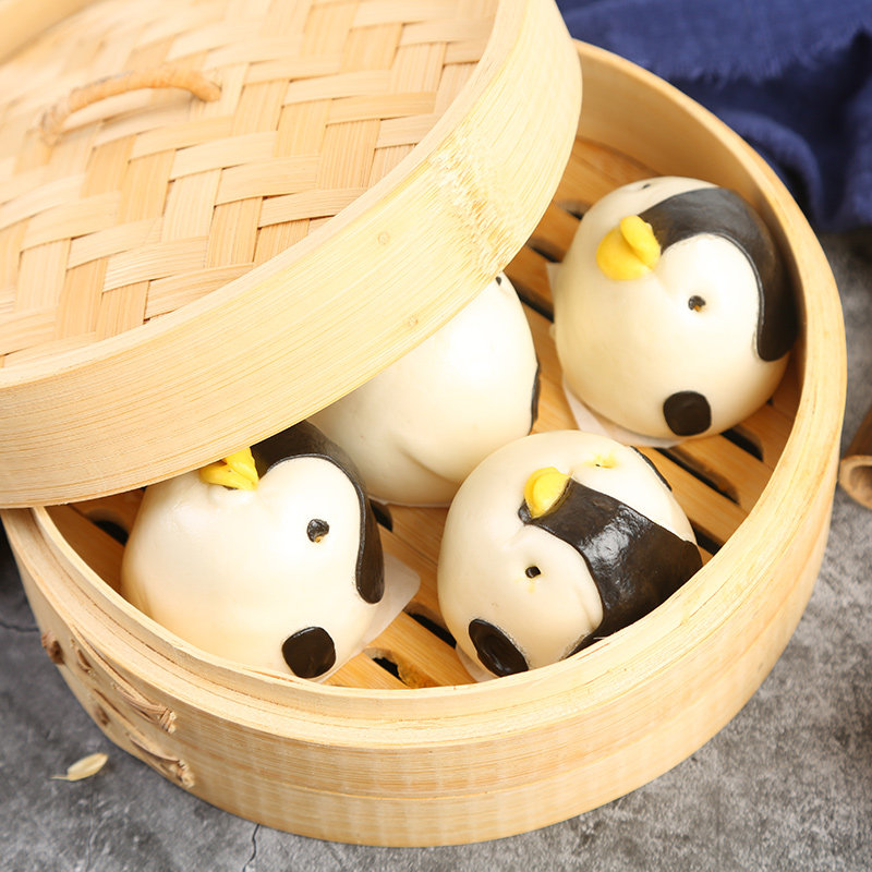 希良卡通企鹅包 早餐面食 儿童面包点心 400克10个 儿童节