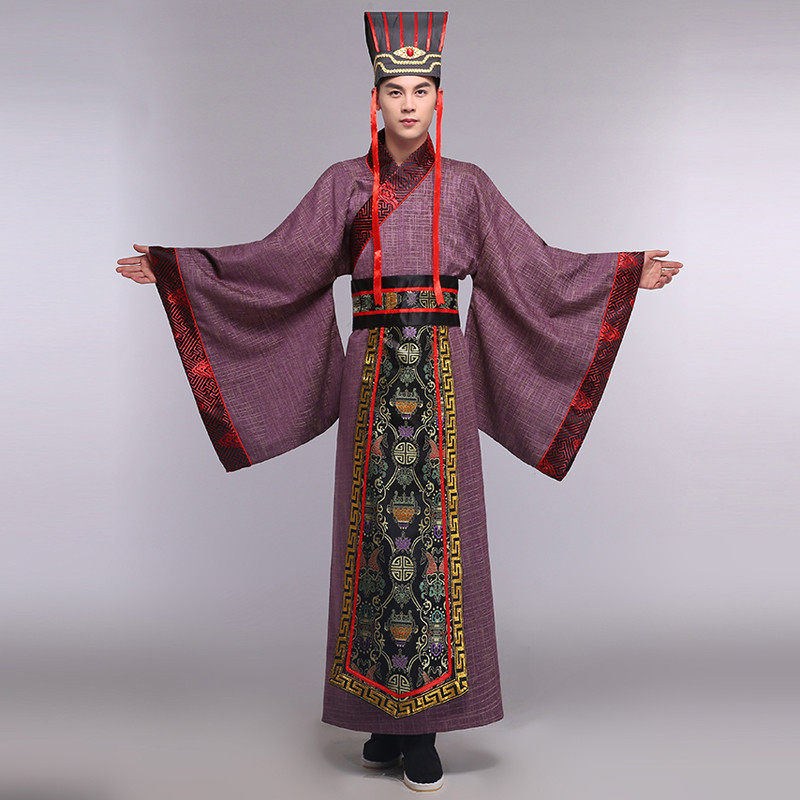 汉服外套男改良古装服装汉代三国皇帝王爷古代服装话剧影视演出服