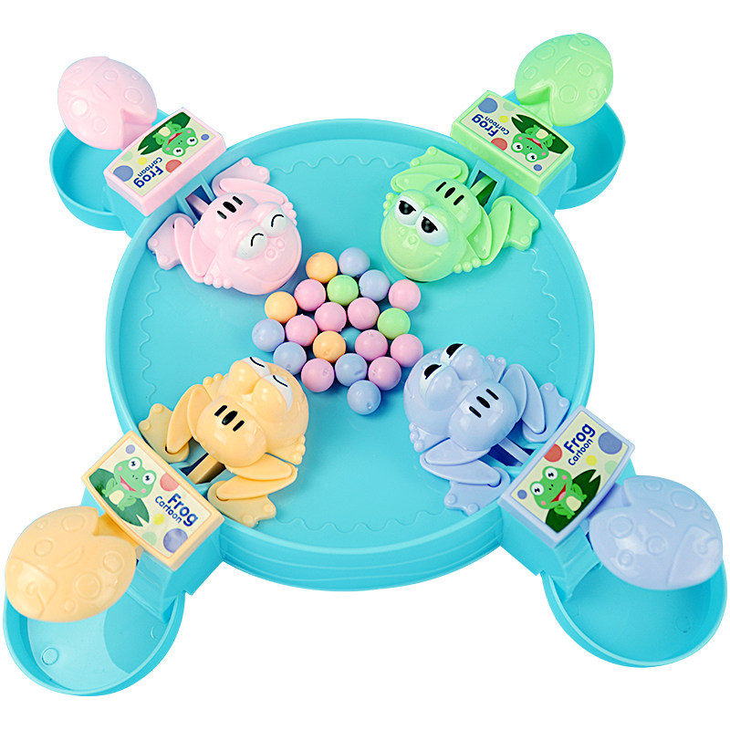 抖音同款青蛙吃豆豆玩具疯狂的贪吃球吃豆机趣味亲子互动益智游戏