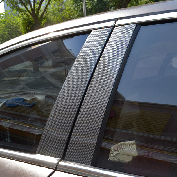 适用于07-12致胜碳纤维车贴纸abc柱贴膜中柱车身改装拉花改色膜