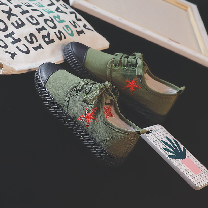解放鞋潮低红星夏秋原宿韩版抖音同款五角星情侣帆布鞋