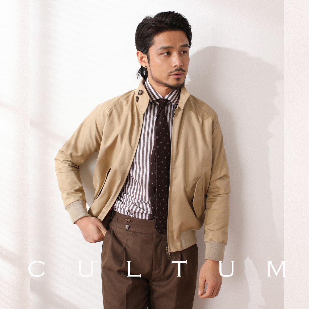 CULTUM春秋哈灵顿立领夹克男潮流韩版长袖修身纯色休闲青年短外套