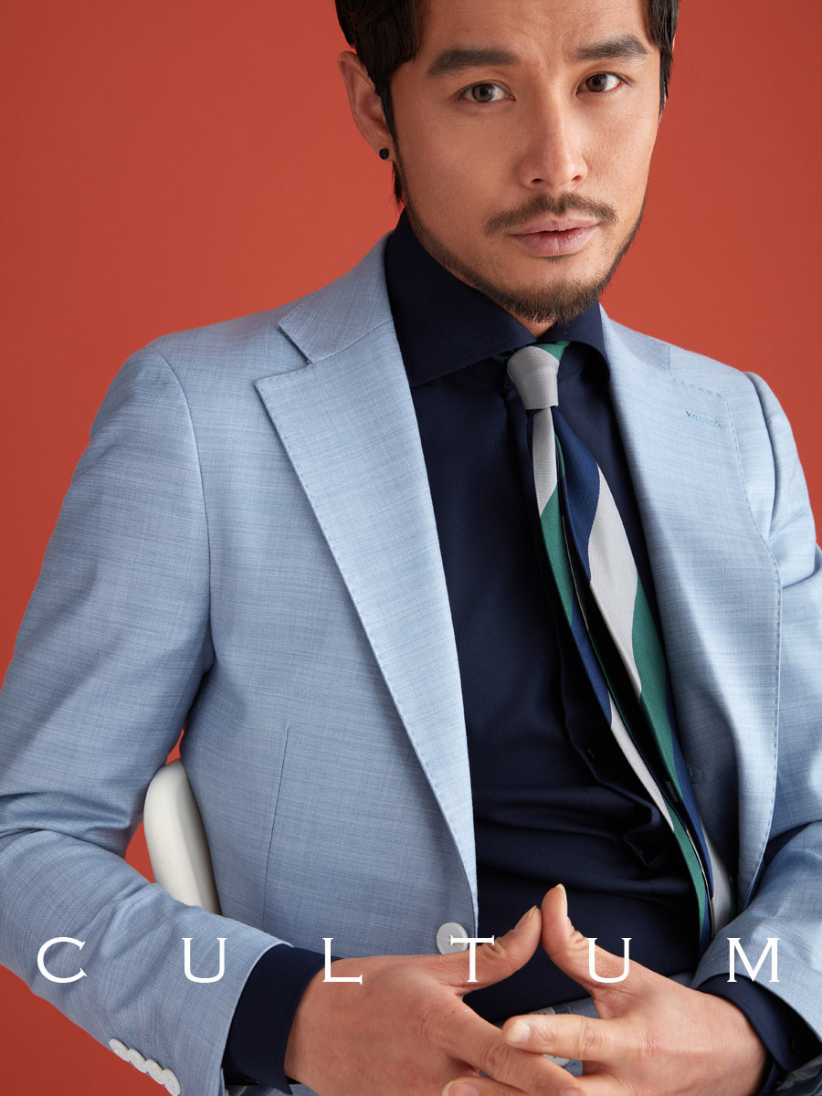 意式复古宽驳头免烫西服套装男修身商务绅士青年痞帅西装休闲外套