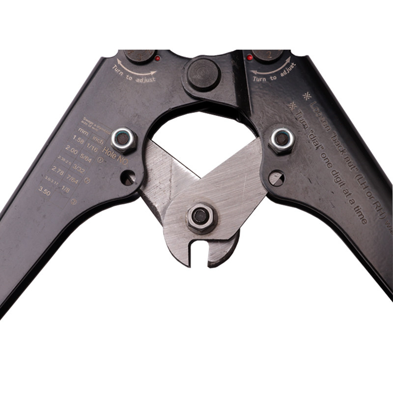 五金工具大型钢索钓鱼八字钳铝扣束压接钢丝绳夹头压线钳