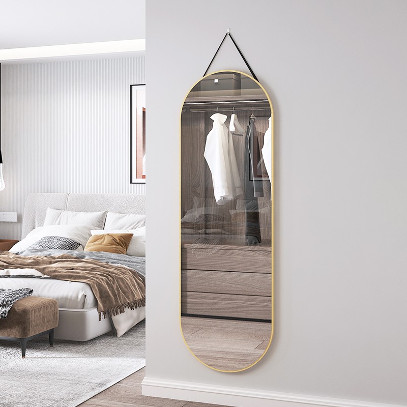 穿衣镜子家用挂墙上网红itns风等身长可壁挂式化妆全身照衣试衣镜