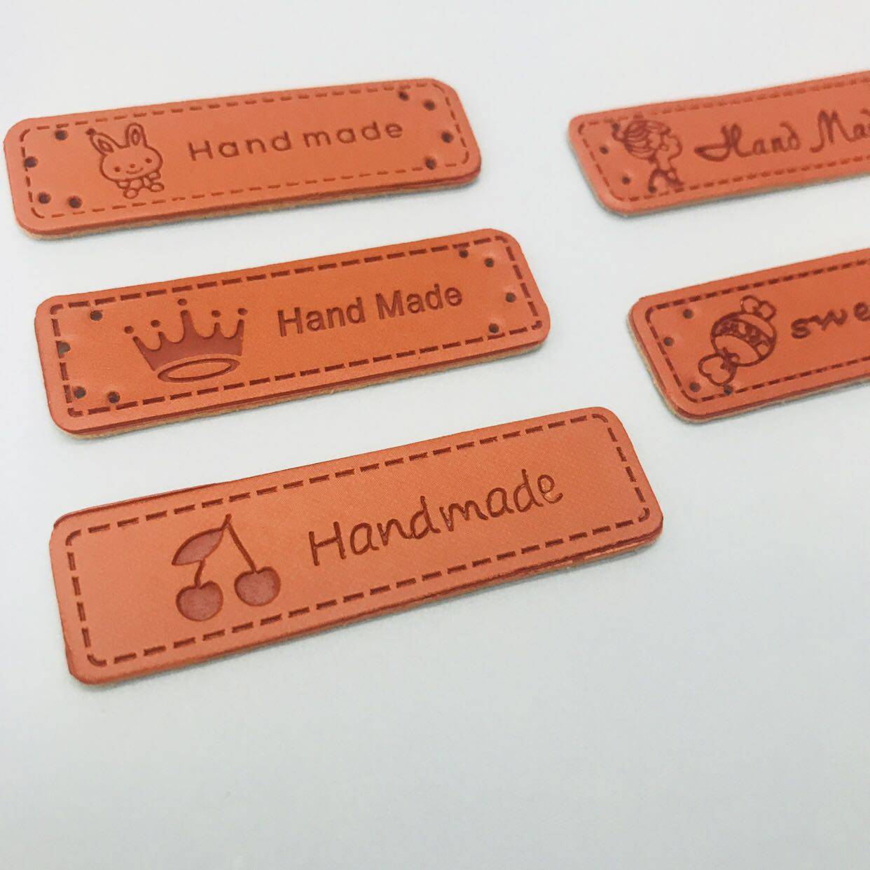 黛丝皮标辅料diy手工标签手作小屋字贴文字贴布面料