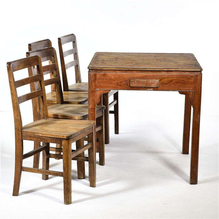 六十年代上海本地休闲麻将麻将桌桌椅老古古典怀旧沙发椅