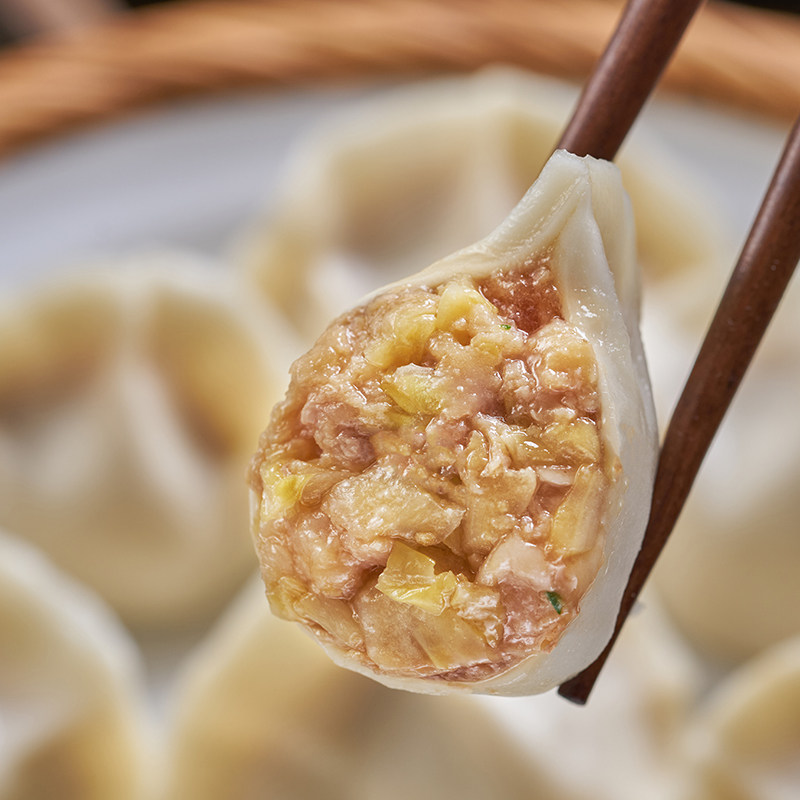 汉唐白菜猪肉水饺手工现包速冻冷食蔬菜葱山水饺
