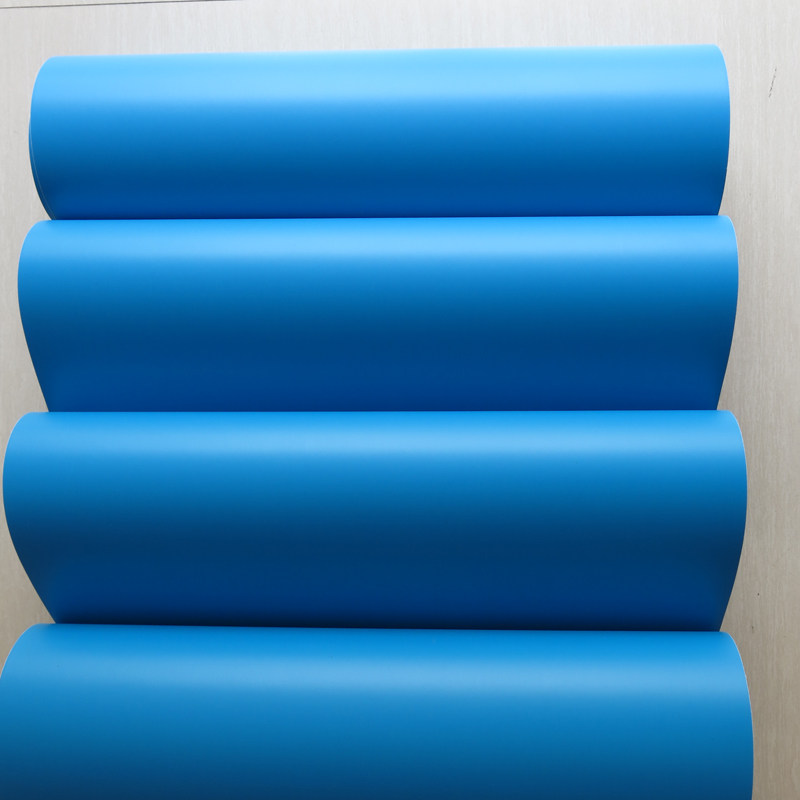 亚光蓝色冰箱贴纸自粘家具贴膜改色门窗框套橱冰箱贴纸