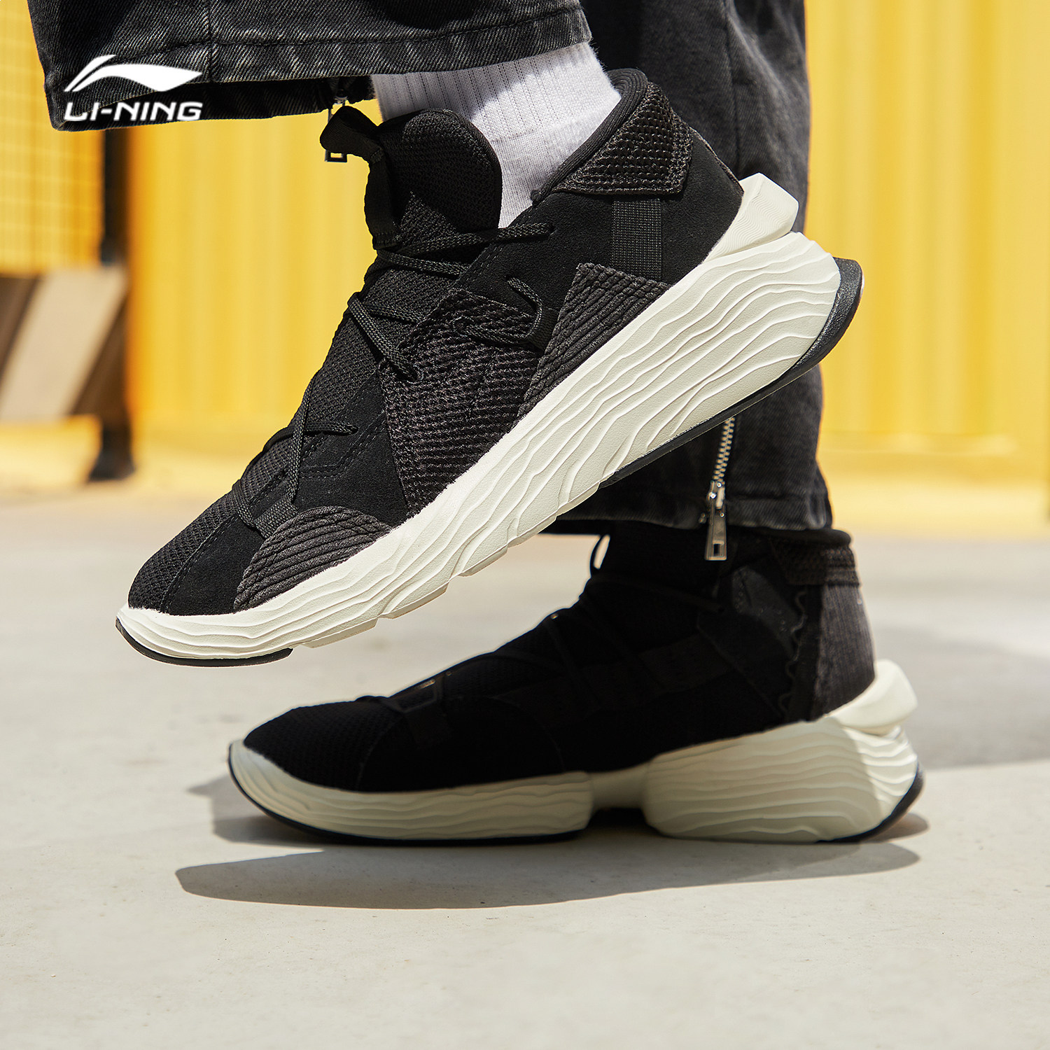 李宁鞋子男悟道2020年新款秋冬季成龙功夫联名休闲低帮跑步运动鞋