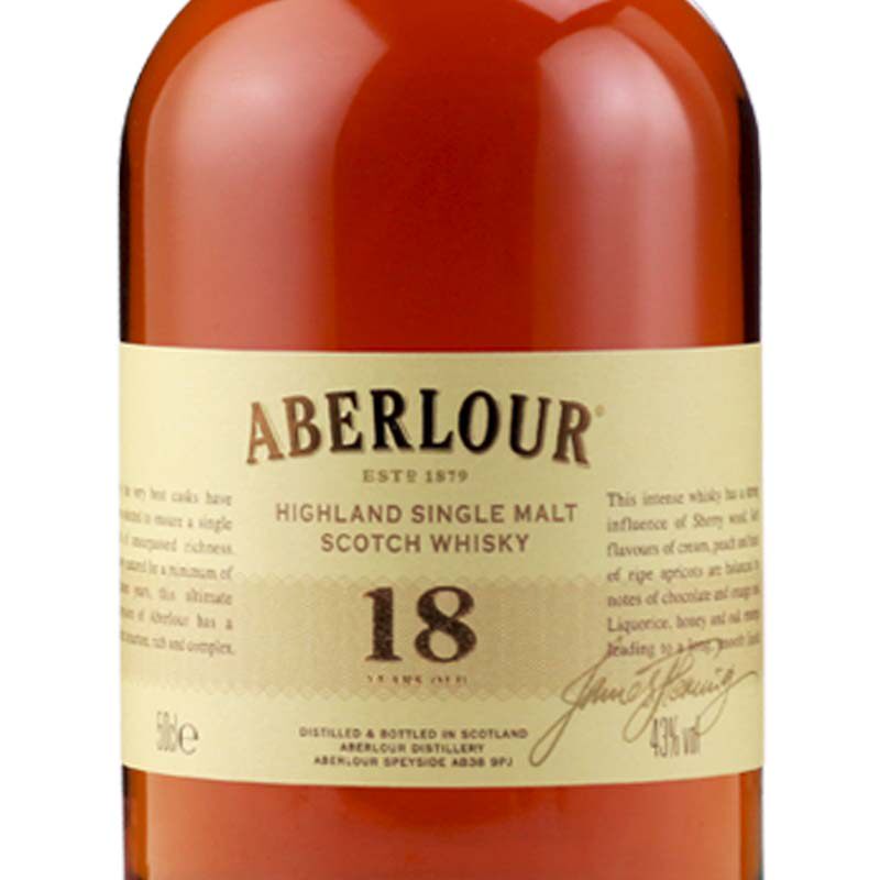 aberlour伯莱亚伯伯乐高地单一麦芽苏格兰威士忌18年威士忌