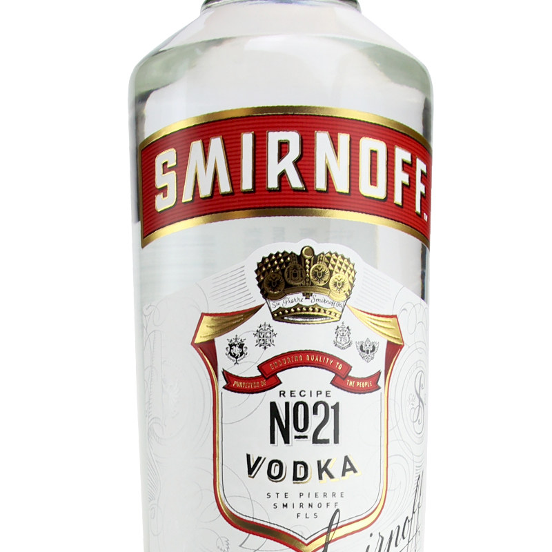 斯米米诺红牌皇冠伏特加鸡尾酒调酒基酒洋酒smirnoff伏特加