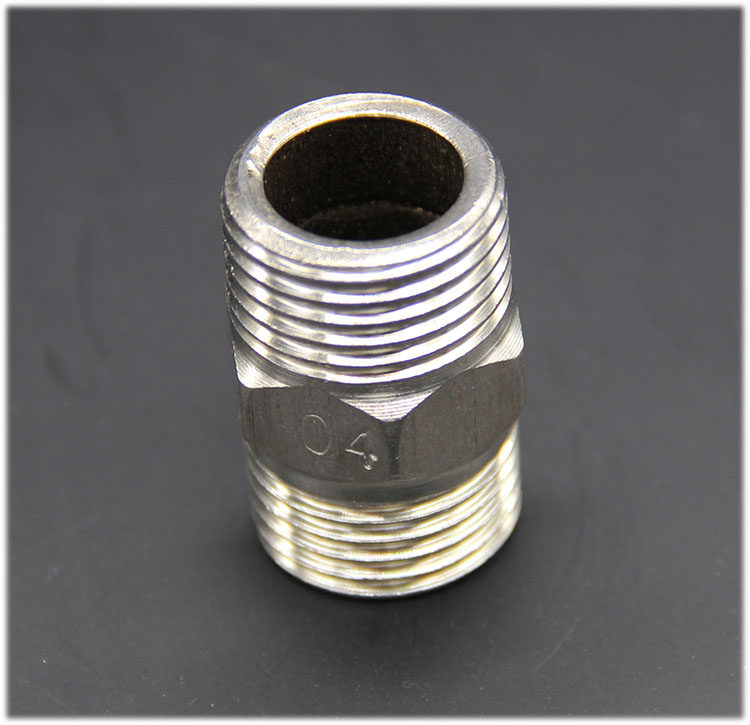 直接4分加厚不锈钢外丝接进水管接头管件双外接头