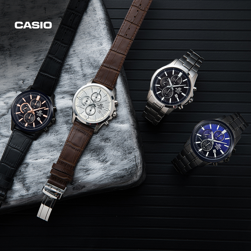 casio旗舰店EFB-660男士简约防水商务手表卡西欧官方正品 EDIFICE