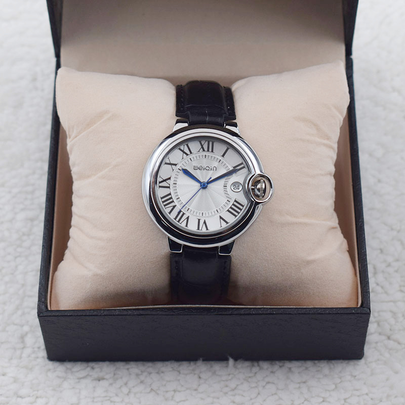 网红经典手表女 气质时尚款皮带日历 高级感罗马数字女士手表防水