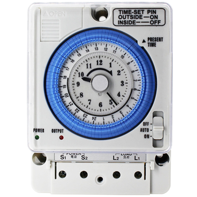 直销tb388定时器开关时间控制机械路灯蓄电工业家用替代松下 220v
