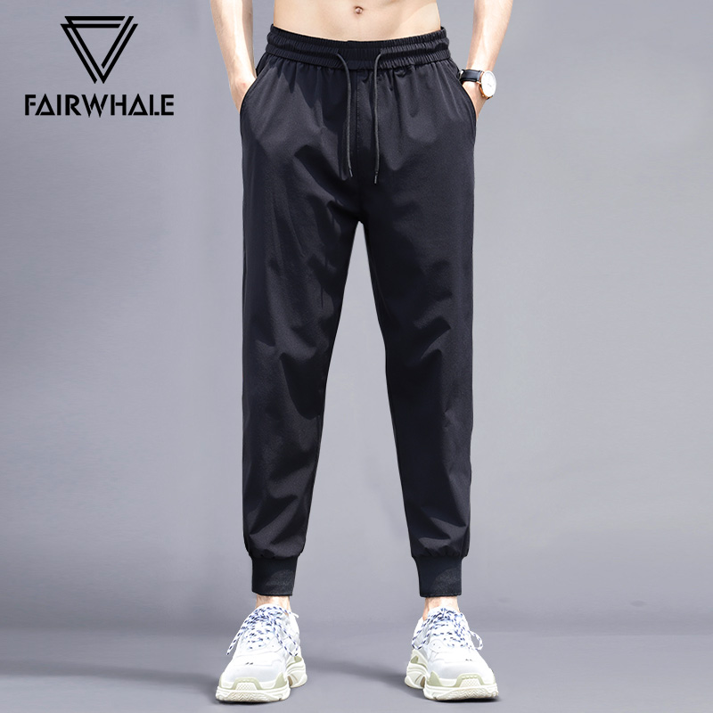 马克华菲运动裤男2021秋季新款裤子潮流束脚卫裤春秋款男士休闲裤