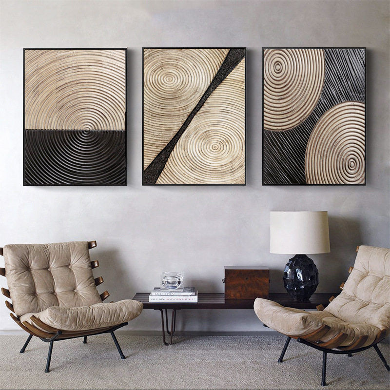 现代简约风格装饰画客厅沙发背景墙壁画挂画写字楼样板现代装饰画