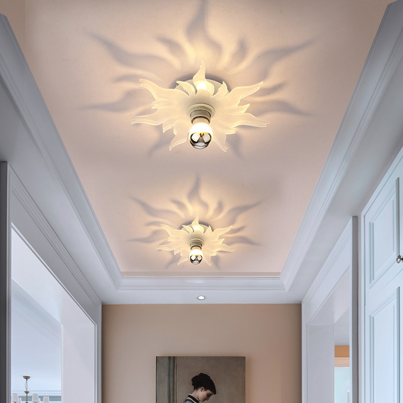 led过道灯走廊灯玄关灯北欧宜家门厅灯阳台灯天花入户造型射灯