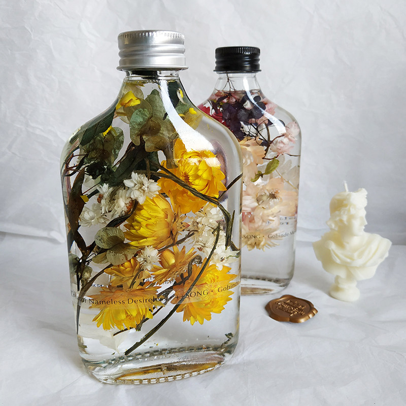 香薰浮游花瓶花艺设计师款高颜值摆件藤条无火香薰摆件