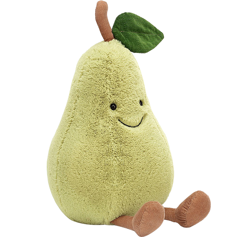 英国jellycatamuseablepear趣味梨子儿童毛绒安抚玩偶水果玩具